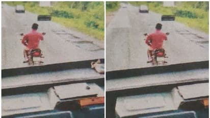 കെഎസ്ആര്ടിസി ബസിന് മുന്നില് അഭ്യാസവുമായി യുവാവ്; 'പണി' കൊടുത്ത് മോട്ടോര് വാഹന വകുപ്പ്