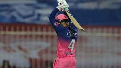 ദുബെ- തിവാട്ടിയ രക്ഷയ്ക്കെത്തി; ആര്സിബിക്കെതിരെ രാജസ്ഥാന് മികച്ച സ്കോര്