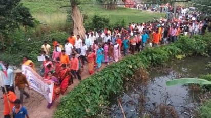 কৃষি আইনের সমর্থনে বিজেপি-এর মিছিল, হুগলির বলাগড়ে জনজোয়ার