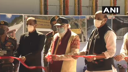 PM Narendra Modi inaugurates world's longest highway Atal Rohtang Tunnel