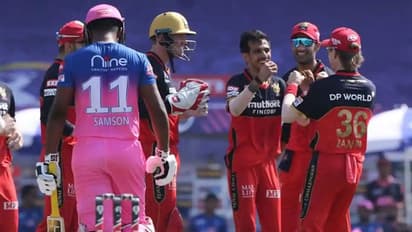 RCB vs RR: బెంగళూరు ముందు మంచి టార్గెట్... కొట్టగలరా?