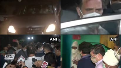 രാഹുലും പ്രിയങ്കയും ഹത്റാസിലെ യുവതിയുടെ വീട്ടിലെത്തി കുടുംബാംഗങ്ങളെ കാണുന്നു