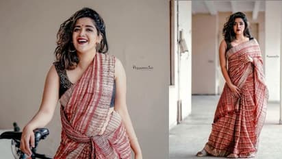 ഫോട്ടോഷൂട്ട് പങ്കുവച്ച് അഭിരാമി; മഗിഴ്മതിയിലെ ശിവകാമിയെന്ന് അമൃത