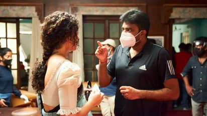 এখনও কাটেনি ঝড়, এরই মাঝে থালাইভি সেটে ফিরলেন বলিউড কুইন, চেনা লুকে কঙ্গনা