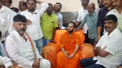 After raids by CBI, KPCC president DK Shivakumar meets religious leaders