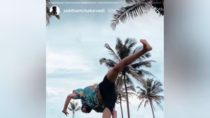 Siddhant Chaturvedi does cartwheel in Goa, shares pic