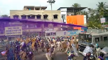 पं. बंगालः ममता सरकार के खिलाफ बीजेपी सड़क पर, कार्यकर्ताओं पर पुलिस ने फायर की ब्लू इंक