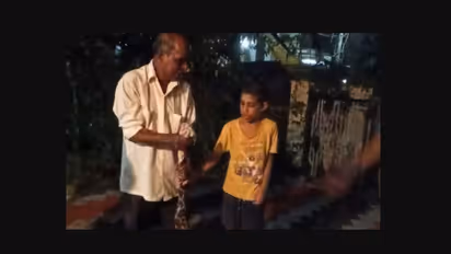 Karnataka: Brave ten-year-old saves himself from a python