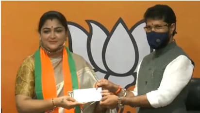 బీజేపీలో చేరిన నటి ఖుష్బూ: ఇదీ ఆమెకు ఆఫర్