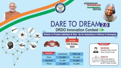 ഡി.ആര്‍.ഡി.ഒ ഡെയര്‍ ടു ഡ്രീം മത്സരത്തില്‍ പങ്കെടുക്കാം; എന്‍ട്രികള്‍ ക്ഷണിച്ചു