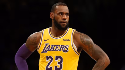 NBA fines LeBron James $15,000 for 'obscene gesture' during LA Lakers' game vs Indiana Pacers