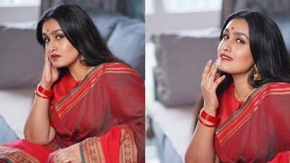 ചുവപ്പണിഞ്ഞ് മനോഹരിയായി കവിതാ നായർ- ചിത്രങ്ങൾ