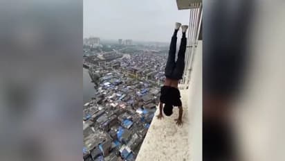 22ാം നിലയില് നിന്ന് സാഹസിക പ്രകടനം, മുംബൈ സ്വദേശി പിടിയില്