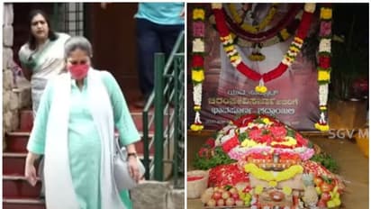 ചീരുവിന്റെ ജന്മദിനത്തില് ശവകുടീരം സന്ദര്ശിച്ച് മേഘ്ന രാജ്- വീഡിയോ