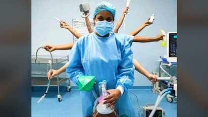 Photo of doctor's Durga avatar goes viral