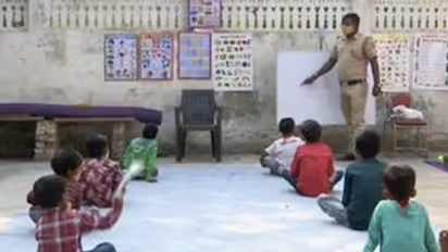 Policeman to teacher: Delhi cop runs school for underprivileged kids as they can’t afford online classes