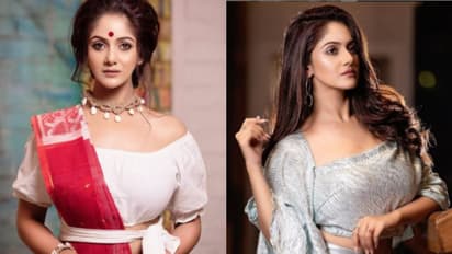 অফ শোল্ডারেই গর্জিয়াস 'বং ক্রাশ', তৃতীয়াতে লাল-সাদা জামদানি ফিউশনেই 'সুপারহট' তৃণা