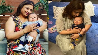 బుల్లి పాండ్యా ఫోటోలు షేర్ చేసిన నాయనమ్మ... హార్ధిక్ పాండ్యా కొడుకు ఫోటోలు వైరల్..