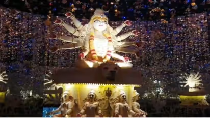 মোবাইল থেকে সরাসরি উপভোগ করুন, চোখ ধাঁধানো পুজো উদ্বোধন পুরুলিয়ায়