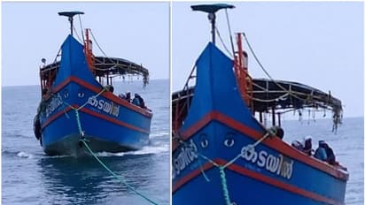 എഞ്ചിന്‍ തകരാറായി നടുക്കടലിൽ ഒഴുകി നടന്ന മത്സ്യ ബന്ധന ബോട്ട് കരയ്ക്കെത്തിച്ചു