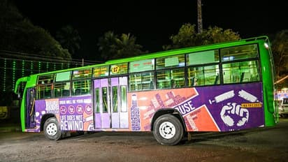 ಲೈಫ್ ರಿವೈಂಡ್ ಆಗಲ್ಲ: ಮಂಗಳೂರು ಬಸ್‌ಗಳಲ್ಲಿ ಡ್ರಗ್ಸ್ ಜಾಗೃತಿ, ಇಲ್ಲಿವೆ ಫೋಟೋಸ್