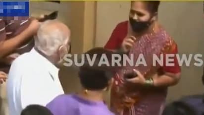 Karnataka CM BS Yediyurappa visits rain hit areas in Bengaluru