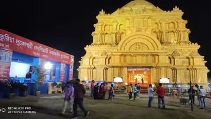 মণ্ডপে গুটি কয়েক লোক, দর্শক শূন্য পুরুলিয়ার নিতুরিয়া দুর্গাপুজো