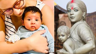 ইউভানের প্রথম পুজো, অষ্টমী কেমন কাটল 'রাজশ্রী' পুত্রের