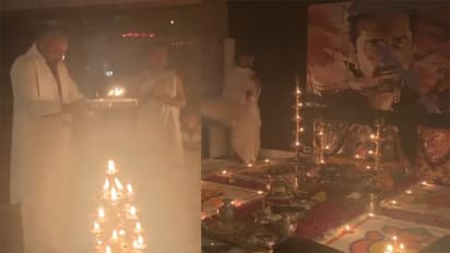 ক্যান্সারের সঙ্গে লড়াইয়ের পর খানিক সুস্থ সঞ্জয় দত্ত, বাড়িতেই করলেন দশেরার পুজো