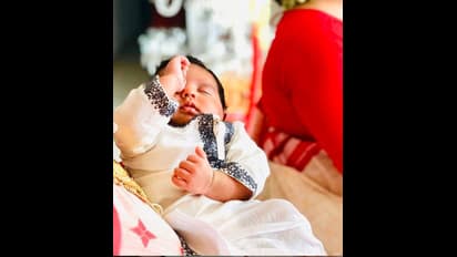 ছোট্ট ধুতি-পাঞ্জাবিতে SUPERCUTE ইউভান, ঘুমিয়েই কাটল 'রাজশ্রী' পুত্রের পুজো