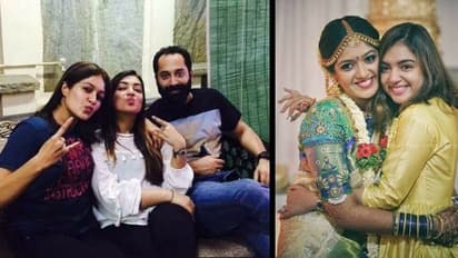 Nazriya Nazim, Fahadh Faasil visit Meghana Raj at Bengaluru hospital; Vasuki Vaibhav has a fanboy moment