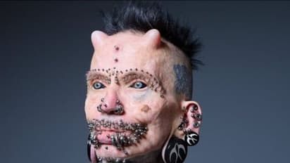 ശരീരത്തിൽ 453 ദ്വാരങ്ങൾ, രണ്ട് കൊമ്പുകൾ, ഗിന്നസ് റെക്കോര്‍ഡ് സ്വന്തമാക്കി 61 കാരൻ