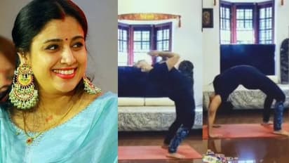 ‘ഊര്ധ്വ ധനുരാസനം..‘; കഠിനമായ യോഗമുറയുമായി സംയുക്ത വർമ; വീഡിയോ