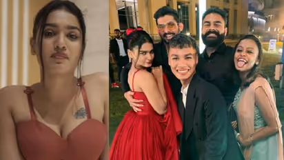 റെഡ് ഡ്രസ്സില്‍ സുന്ദരിയായി സാനിയ ഇയ്യപ്പന്‍