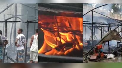 সল্টলেকের নির্মিয়মান বিল্ডিং-র লেবার রুমে আগুন, পড়িমরি করে ছুট অসংখ্য দিল কর্মী