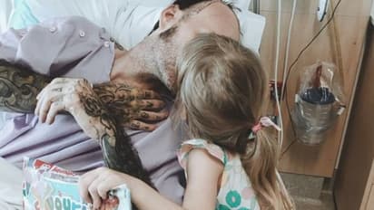 മരണക്കിടക്കയില്‍ നിന്ന് അച്ഛനെ രക്ഷിക്കാന്‍ ഏഴ് വയസുകാരിയുടെ പോരാട്ടം...