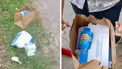 കാറിലിരുന്ന് പിസ കഴിച്ച് ബോക്സ് റോഡിലെറിഞ്ഞു, തിരിച്ചെടുക്കാൻ ഡ്രൈവ് ചെയ്യേണ്ടിവന്നത് 80 കിലോമീറ്റർ