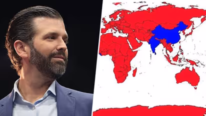 US Elections 2020: Donald Trump Jr’s ‘red wave’ map shows India in blue, without Jammu & Kashmir