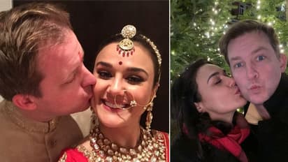 करवा चौथ पर प्रीति जिंटा को सजी-धजी देख खुद को रोक नहीं पाया पति, स्माइल देख कर लिया KISS