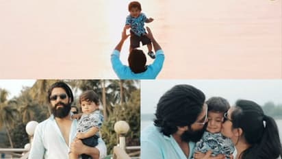 Yash, Radhika celebrate son Yatharv’s first birthday on a yacht