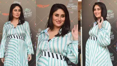 ಜಂಪ್‌ ಸೂಟ್‌ - ಶೀಮ್ಮರಿ ಡ್ರೆಸ್‌ : ಕರೀನಾಳ ಮೆಟರ್ನಿಟಿ ಫ್ಯಾಷನ್‌!