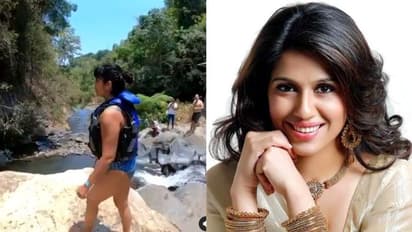 ഉയരങ്ങളിൽ നിന്ന് ക്ലിഫ് ജമ്പ് ചെയ്ത് രഞ്ജിനി ഹരിദാസ്; വീഡിയോ വൈറൽ