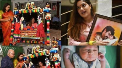 ಚಿರು ಪುತ್ರನ ತೊಟ್ಟಿಲು ಶಾಸ್ತ್ರ ಹೇಗಿತ್ತು?  ಇಲ್ಲಿವೆ ಪೋಟೋಸ್