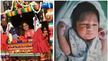 തൊട്ടില്‍കെട്ട് ചടങ്ങ് നടത്തി, നിറഞ്ഞ് ചിരിച്ച് മേഘ്‍നയും കുഞ്ഞും!