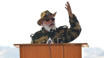 PHOTOS: PM Modi celebrates Diwali with forces in Rajasthan