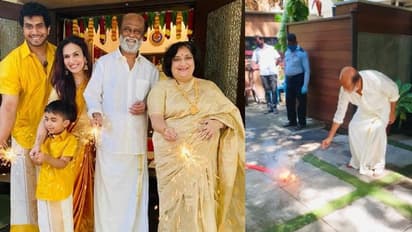 ఫ్యామిలీతో కలిసి దీపావళి సెలబ్రేట్ చేసుకున్న సూపర్ స్టార్ రజనీ