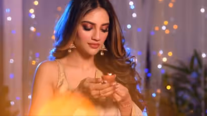 Nusrat Jahan shine during her Diwali celebration