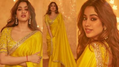 മഞ്ഞ സാരിയില്‍ 'ട്രഡീഷനല്‍' ലുക്കില്‍ ജാന്‍വി കപൂര്‍