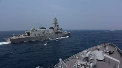 F-18s, MiG-29Ks carry out simulated attacks during Malabar exercise