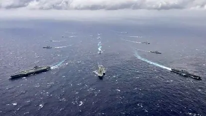 Malabar 2020 PHOTOS: 'Quad' navies flex muscles in North Arabian Sea